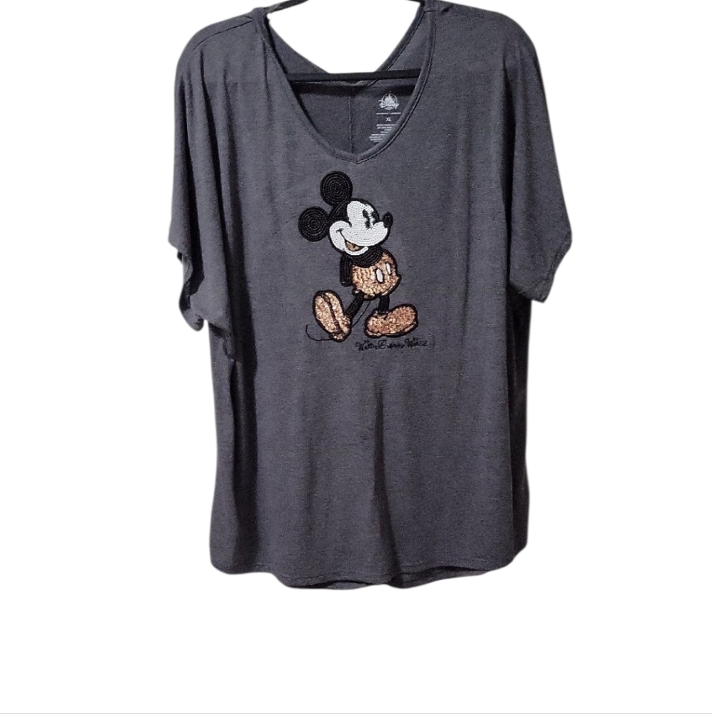 Mickey Mouse Blouse With Sequin XL